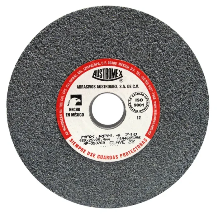 RUEDA ABRASIVA TIPO 1 6" ACABADO MEDIO