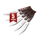 CUCHILLO P/ASADO 5" C/SIERRA JUMBO TRAMONTINA 5PZA