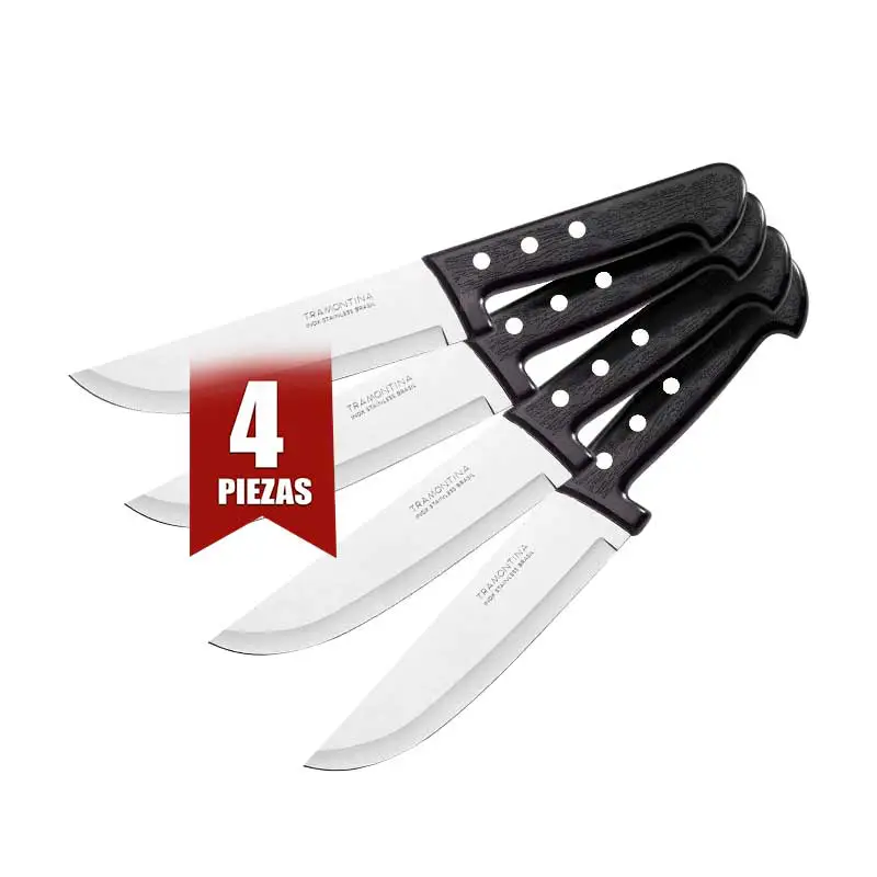 CUCHILLO 8" COCINA MGO.PLASTICO UNIVERSAL 4 PZAS
