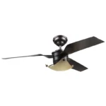 VENTILADOR HORIZONTE 52" 3 ASPAS PLASTI. HAYA CAFE