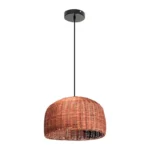 LAMPARA COLGANTE P/1 FOCO E27 60W TEJIDO ACE.CAFE