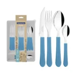 CUBIERTOS JGO. 25 PZAS LEME AZUL