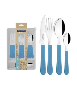 CUBIERTOS JGO. 25 PZAS LEME AZUL