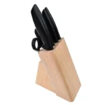 JGO DE CUCHILLOS 4 PZAS+ TIJERAS + TACO PLENNUS