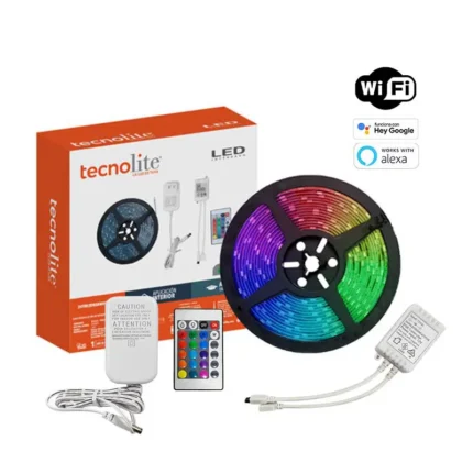 TIRA LED 24W RGB DE 5M P/INTERIOR