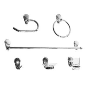 JGO. DE ACCESORIOS BAÑO 6 PZ CROMO DICA