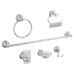 JGO. DE ACCESORIOS BAÑO 6 PZ CROMO DICA