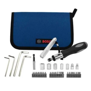 JUEGO DE PUNTAS + LINTERNA BOSCH (38 PZ)