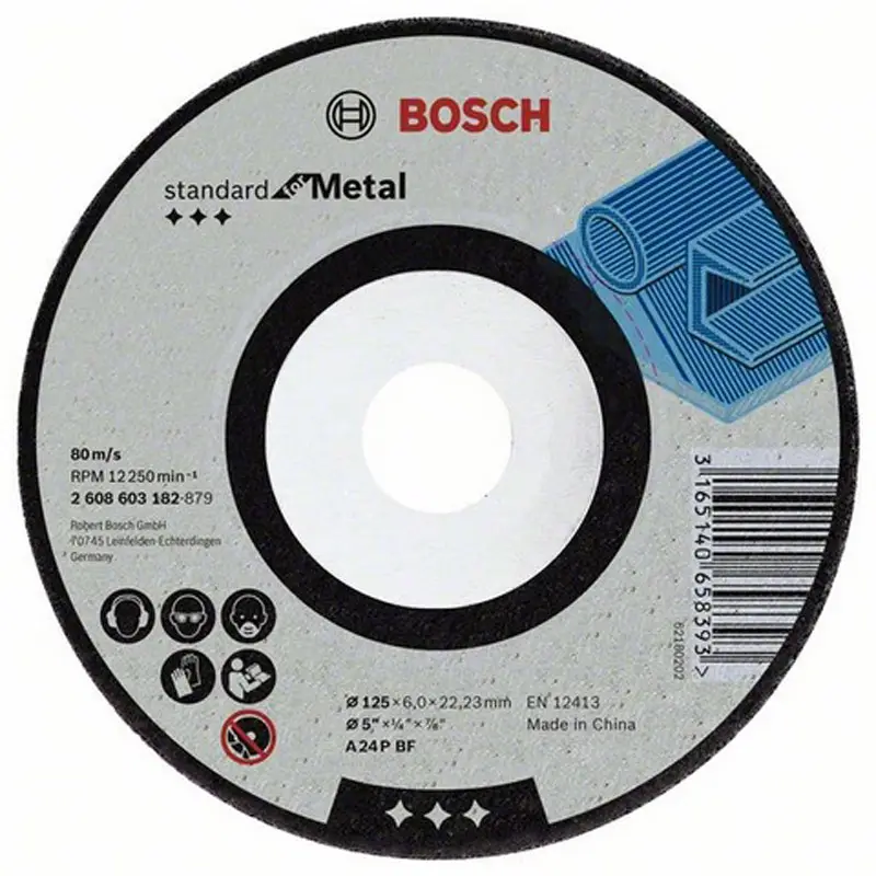 DISCO P/DESBASTE 7" X 1/4" METAL STANDARD