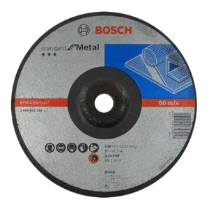 DISCO P/DESBASTE  9" X 1/4" METAL STANDARD