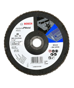 DISCO 7" X 7/8 G40 FLAP CURVO STD P/METAL14