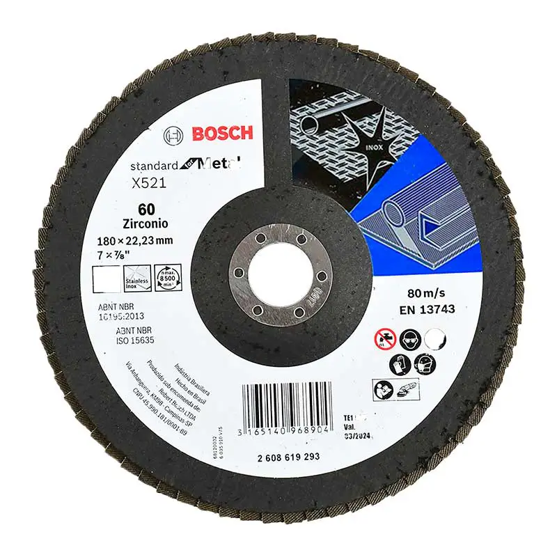 DISCO 7" X 7/8 G60 FLAP CURVO STD P/METAL14