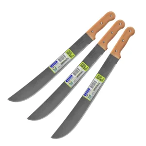 MACHETE DE 16" PULIDO C/MANGO DE MADERA 3 PIEZAS