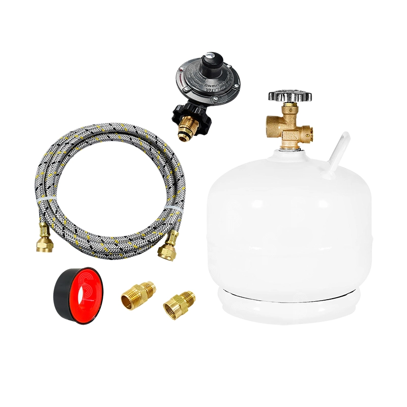TANQUE DE GAS DE 2 KGS + REGULADOR + ACCESORIOS