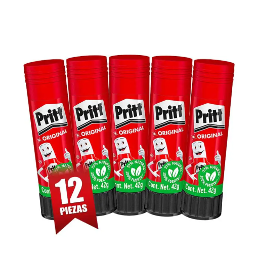 PEGAMENTO ADHESIVO LAPIZ PRITT  42GR 12PZ