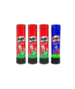 PEGAMENTO ADHESIVO LAPIZ PRITT 11GR 3PZ+1PZ AZUL