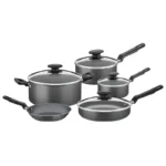 BATERIA P/ COCINA 9 PZAS. COLOR GRIS TRAMONTINA