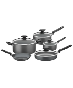 BATERIA P/ COCINA 9 PZAS. COLOR GRIS TRAMONTINA