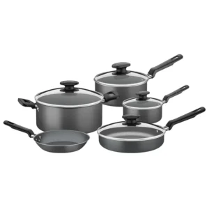 BATERIA P/ COCINA 9 PZAS. COLOR GRIS TRAMONTINA