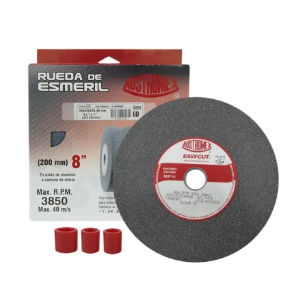 RUEDA ABRASIVA TIPO 1 8" ACERO MEDIO