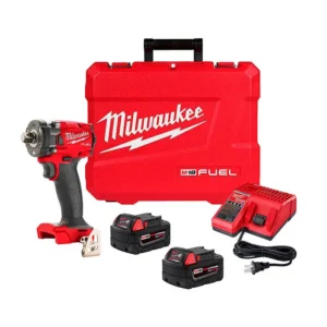LLAVE DE IMPACTO 1/2" COMPACTA+2BATE+CARGADR+MALET