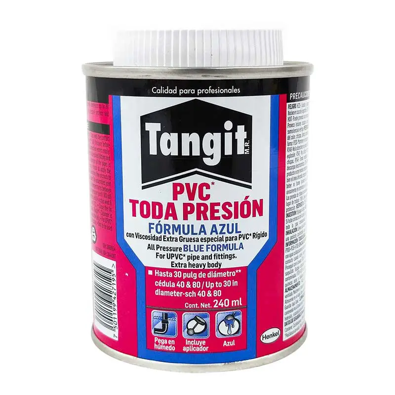 PEGAMENTO P/PVC 240 ML BOTE TODA/ PRE AZUL TANGIT