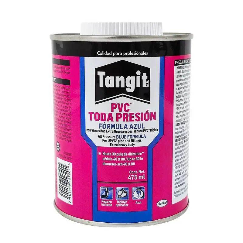 PEGAMENTO P/PVC 475 ML BOTE TODA/ PRE AZUL TANGIT