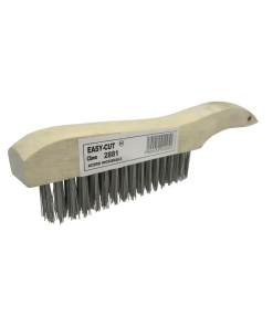 CEPILLO DE ALAMBRE 12" A/INOX  M/MADERA TENAZIT