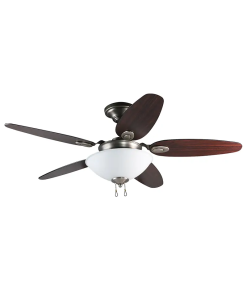 VENTILADOR PAXTON 48" PEWTER  5 ASPAS NEGRO/CEREZO