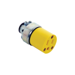 Conector de Vinilo 15A 125V NEMA 5-115, Amarillo Eagle 2887-BOX