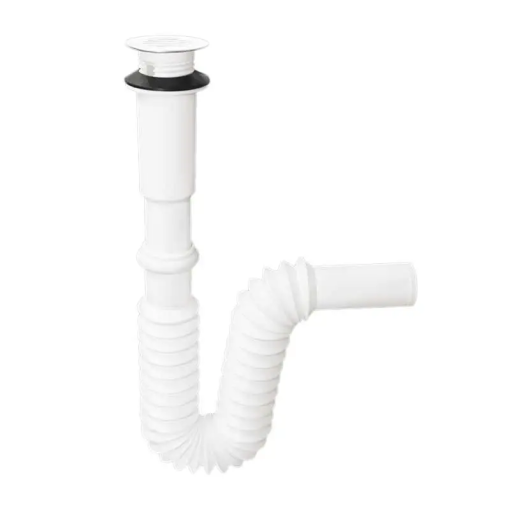 CESPOL PRACTICO FLEX 1 1/4 C/CUBIERTA INOX.