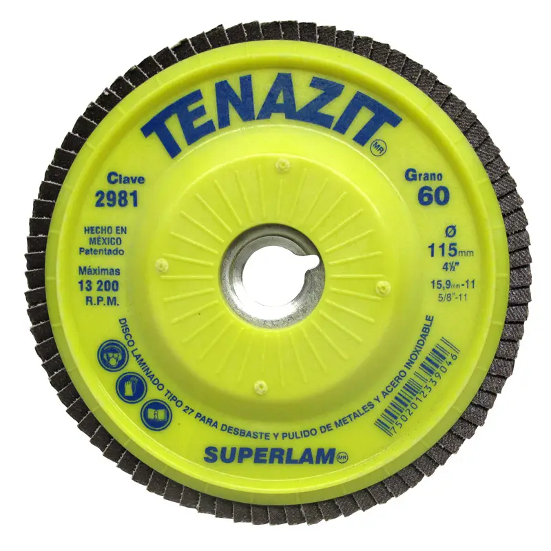 DISCO LAMINADO SUPERLAM 4 1/2" 5/8 G-60 RECORTA