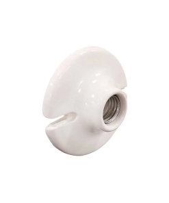 SOQUET DE PORCELANA REDONDO 4" BLANCO IUSA