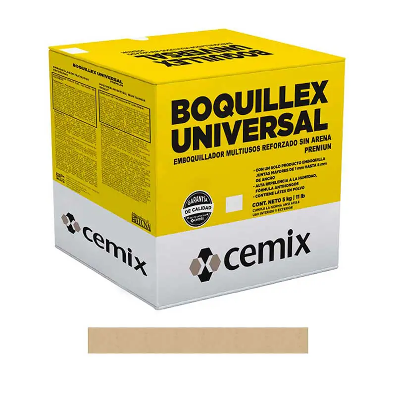 BOQUILLA UNIVERSAL SIN ARENA 5 KG CHAMPAGNE CEMIX