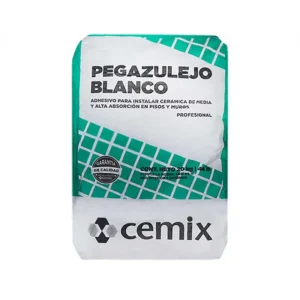 ADHESIVO PEGAZULEJO BLANCO 20 KG. CEMIX