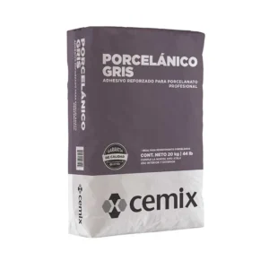 ADHESIVO PORCELANICO GRIS 20 KG. CEMIX        -