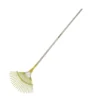 ESCOBA P/JARDIN 22 DIENTES METALICA C/MGO AKSI