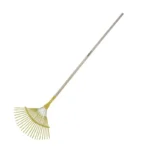 ESCOBA P/JARDIN 22 DIENTES METALICA C/MGO AKSI