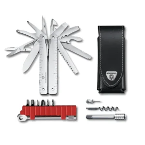 NAVAJA SWISSTOOL XPLUS RATCHET PLATA 38 USOS+FUNDA