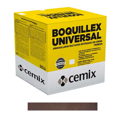 BOQUILLA UNIVERSAL SIN ARENA 5 KG CHOCOLATE CEMIX