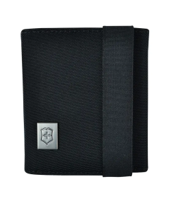 CARTERA NGR C/VELCRO, 3 DOBLECES NYLON  VX