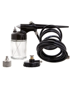 AEROGRAFO DE SUCCION C/ACCESORIOS 3CM AVANICO