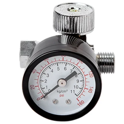 REGULADOR DE AIRE ENTRE PISTOLA C/MANOMETRO 1/4