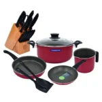 BATERIA P/COCINA 20 PZAS PARIS ROJA