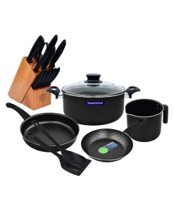 BATERIA P/COCINA 20 PZAS PARIS NEGRO