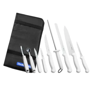 ESTUCHE CON CUCHILLOS PARA ESTUDIANTE 10 PZA NEGRO