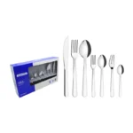 CUBIERTOS JGO. 42 PZAS MALIBU ACERO INOX. TRAMONT