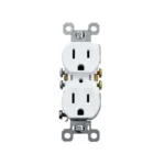 CONTACTO DUPLEX POLARIZ. S/PLACA BLANCO
