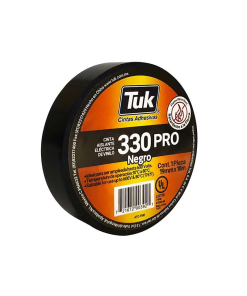 CINTA AISLAR 19 MM X 18 MT NEGRO U/PROF 330 TUK