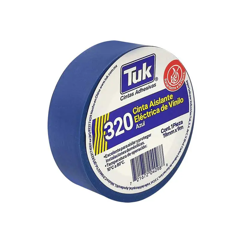CINTA AISLAR 19 MM X 09 MT AZUL 320 TUK